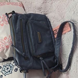Stone Mountain Denim Crossbody Bag